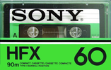 Compact Cassette Sony HFX 60 Type I Normal 1978 USA