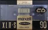 Compact Cassette Maxell XLII-S 90 Type II Chrome 1991 USA