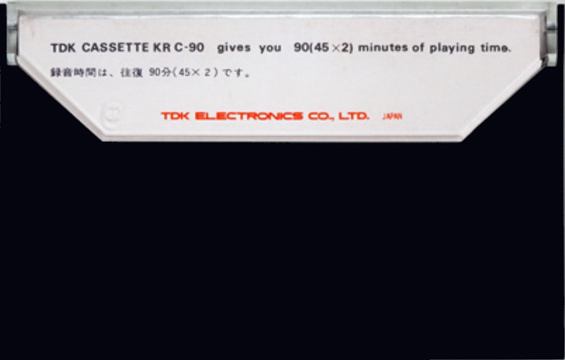 Compact Cassette TDK KR Krom 90 "Krom O2" Type II Chrome 1971 Japan