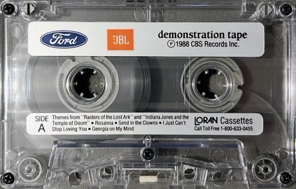 Compact Cassette Loran Ford Audio Systems Demonstration Tape 1988 USA