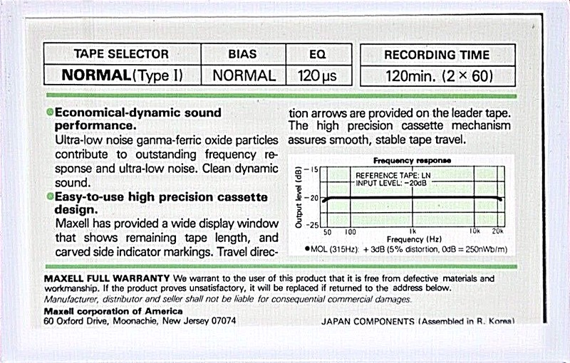 Compact Cassette: Maxell / Hitachi Maxell - LN 120