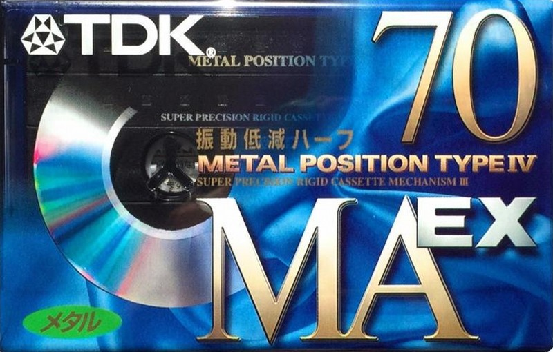 Compact Cassette TDK MAEX 70 "MAEX-70" Type IV Metal 1998 Japan