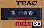 Compact Cassette Teac MDX 60 Type IV Metal 1984 USA