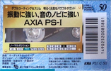 Compact Cassette AXIA PS-I / PS-1 50 "PS1 C 50" Type I Normal 1992 Japan