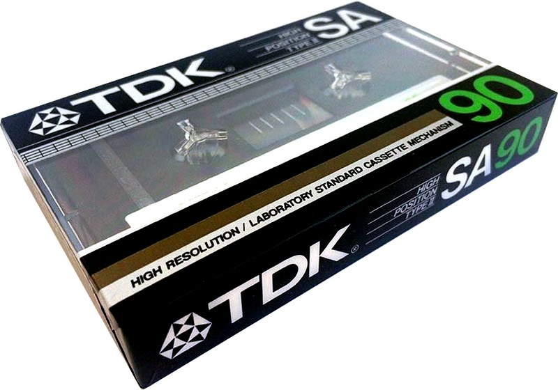 Compact Cassette TDK SA 90 Type II Chrome 1984 USA