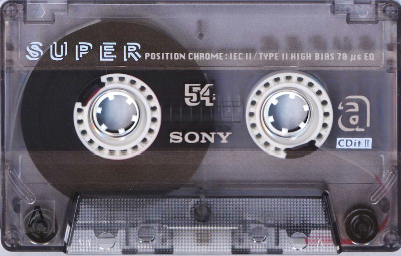 Compact Cassette Sony CDit II 54 "Super C-54SCD2" Type II Chrome 1997 Europe