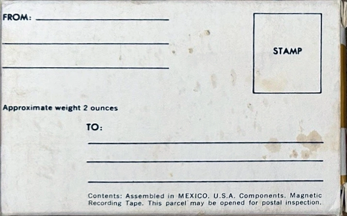 Compact Cassette Hanimex 60 Type I Normal 1972 USA