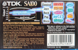 Compact Cassette TDK SA 100 "SA-100" Type II Chrome 1997 Worldwide