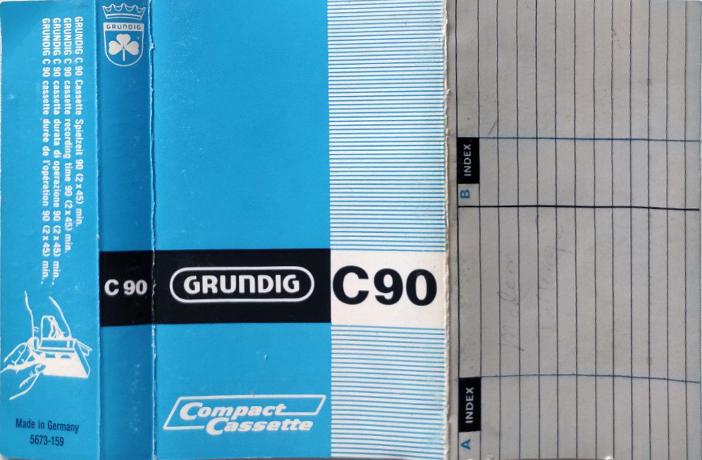 Compact Cassette Grundig 90 Type I Normal 1968 Europe