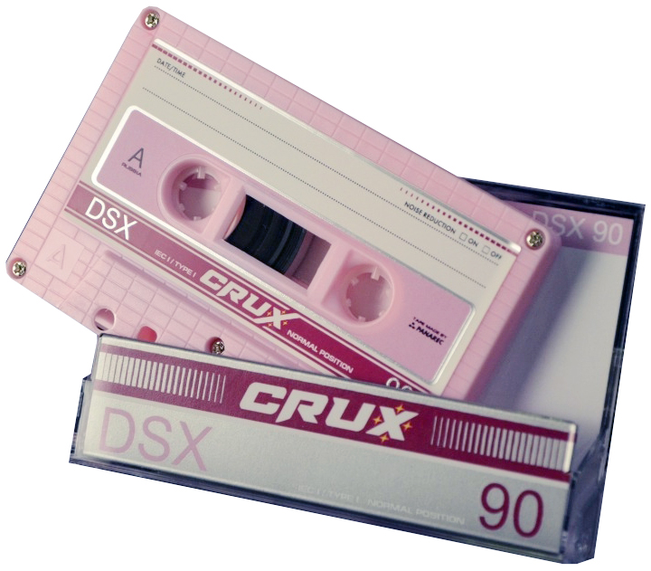 Compact Cassette CRUX DSX 90 "pink" Type I Normal 2021 Worldwide