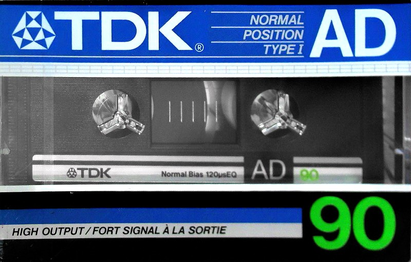 Compact Cassette TDK AD 90 Type I Normal 1985 North America