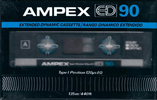 Compact Cassette Ampex ED 90 Type I Normal Mexico