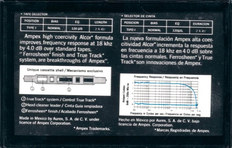 Compact Cassette:  Ampex - ED 90