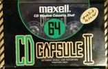 Compact Cassette Maxell CD Capsule II 64 "CDC-II 64" Type II Chrome 1990 Japan