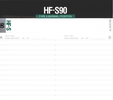 Compact Cassette Sony HF-S 90 Type I Normal 1988 Europe