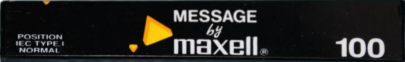 Compact Cassette Maxell Message 100 Type I Normal Europe