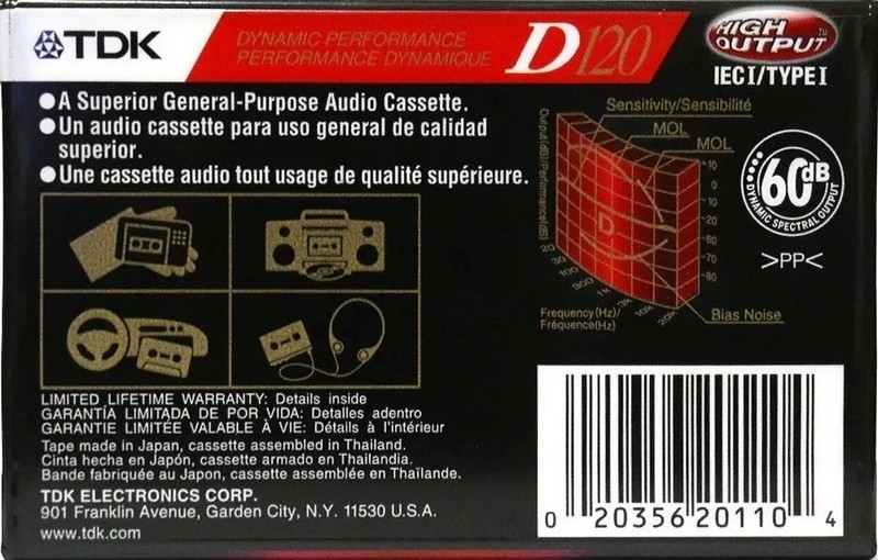 Compact Cassette: TDK  - D 120