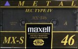 Compact Cassette Maxell MX-S 46 Type IV Metal 1994 Europe
