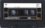 Compact Cassette Memorex dB 90 Type I Normal 1985 USA