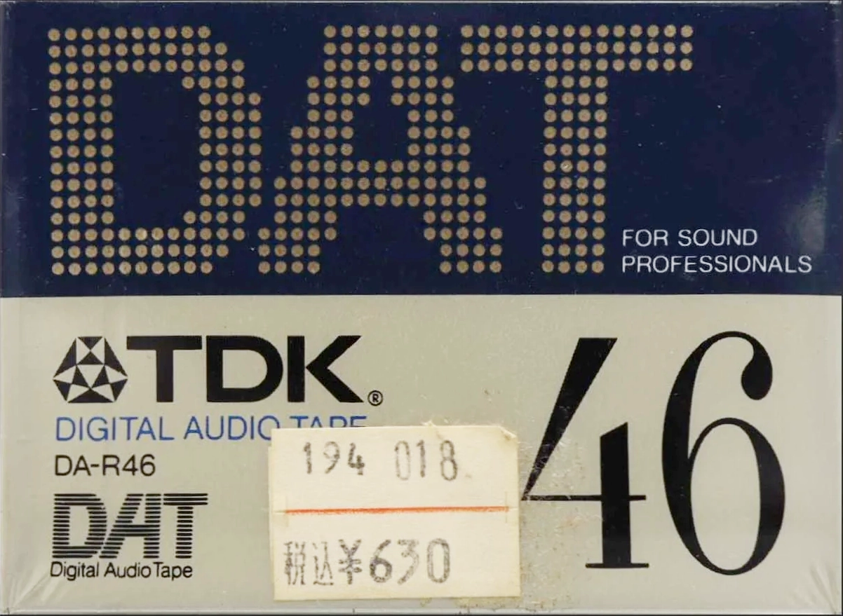 Digital Audio Tape TDK 46 "DA-R46N" Type IV Metal 1992 Japan