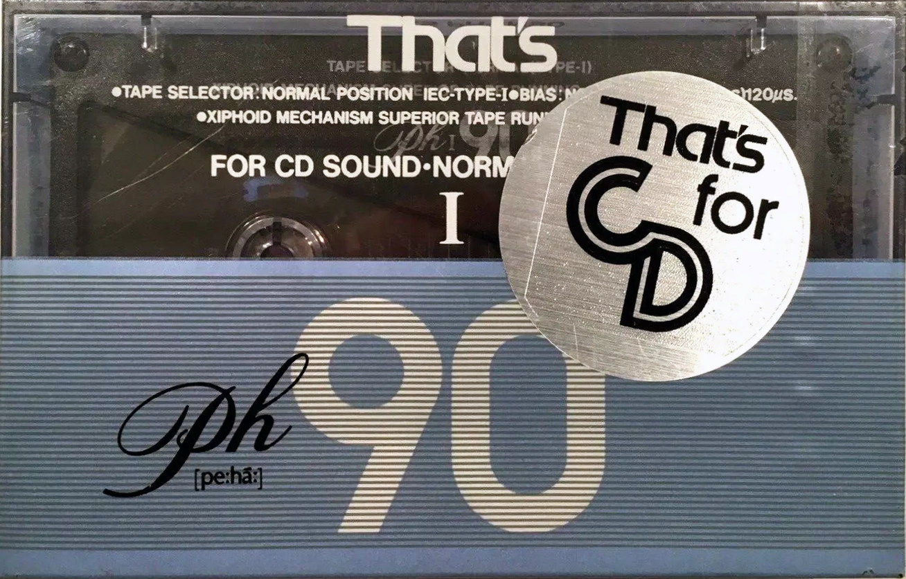 Compact Cassette Thats PH-I 90 Type I Normal 1989 Japan