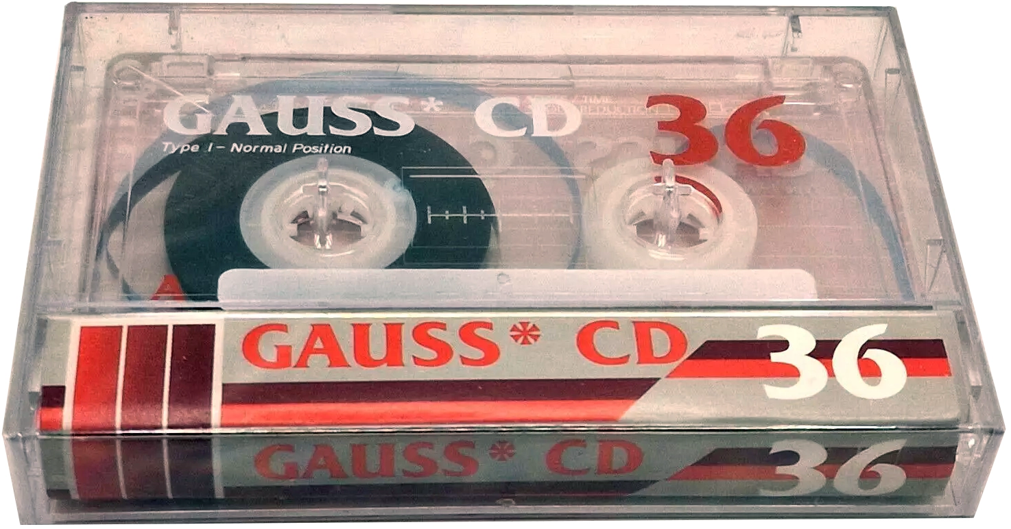 Compact Cassette Gauss CD 36 Type I Normal 1995 Latin America