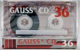 Compact Cassette Gauss CD 36 Type I Normal 1995 Latin America
