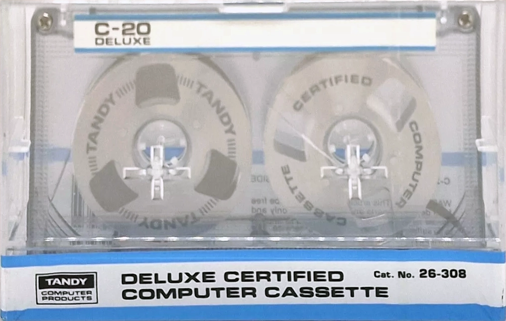 Compact Cassette Tandy 20 "Cat. No/ 26-308" Computer Cassette USA