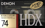Compact Cassette Denon HD-X 74 "HD-X74P" Type II Chrome 1989 Japan