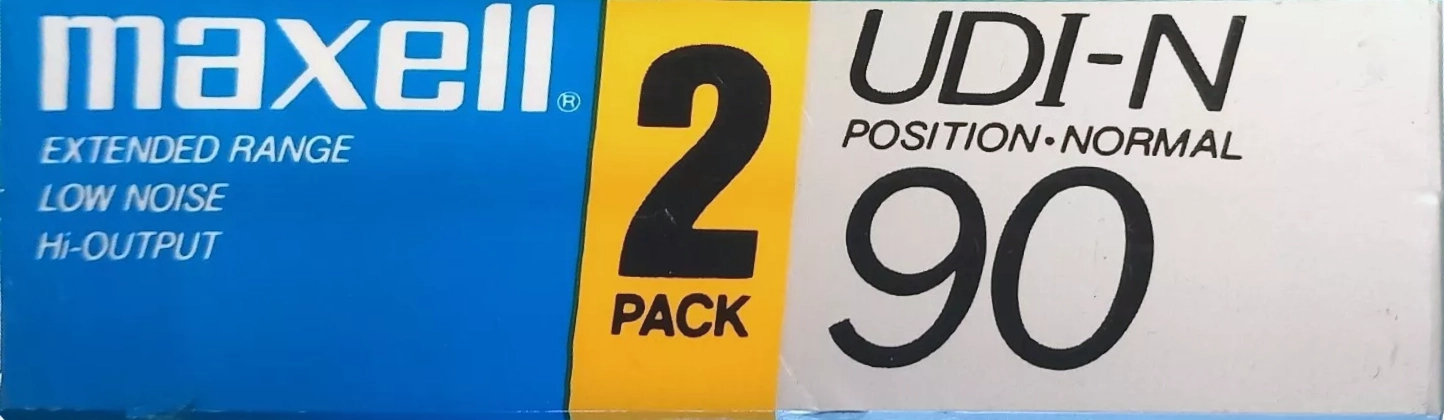 2 pack Maxell UDI-N 90 Type I Normal 1985 Japan