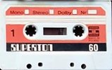 Compact Cassette Superton 60 "white" Type I Normal 1978 Near East