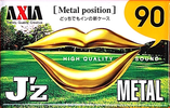 Compact Cassette AXIA J`z Metal 90 "JZMG 90" Type IV Metal 1997 Japan