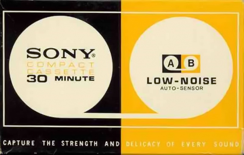 Compact Cassette Sony 30 Type I Normal 1968 Japan