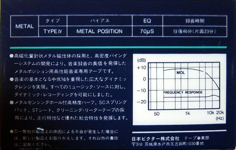 Compact Cassette: Matsushita Victor - Dynarec 46