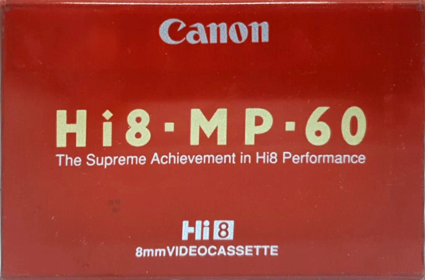 Video8, Hi8, Digital8 Canon Metal MP 60 "Hi8 P5-60HMP" Type IV Metal 1989 Europe