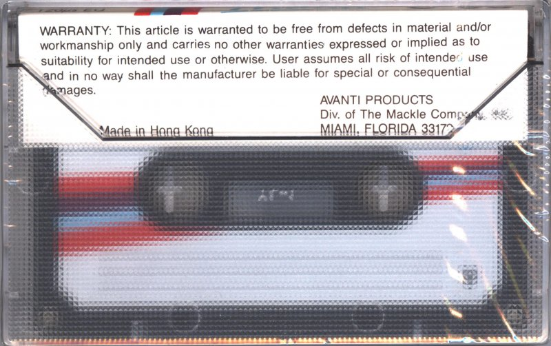 Compact Cassette Avanti 90 Type I Normal 1989 USA