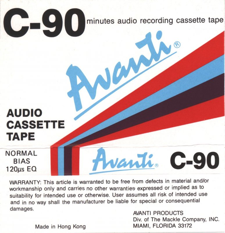 Compact Cassette:  Avanti -  90