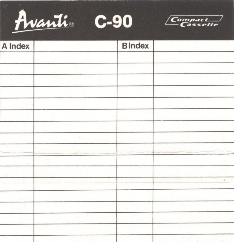 Compact Cassette:  Avanti -  90