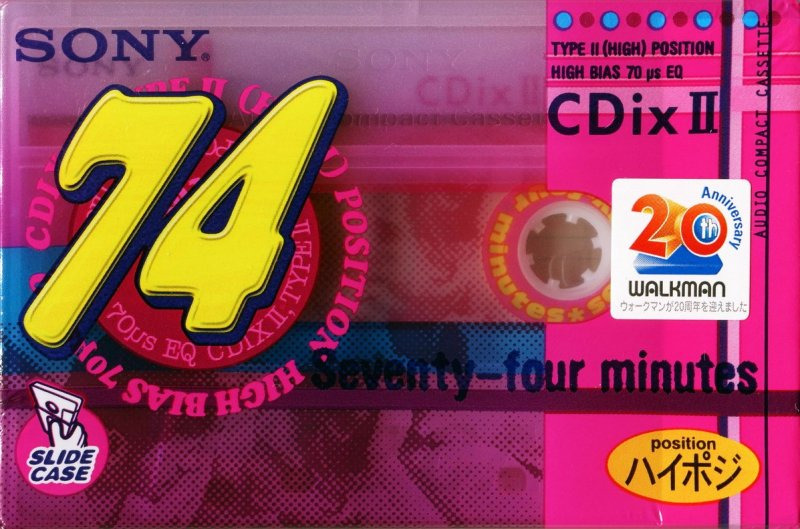 Compact Cassette: Sony  - CDix II 74