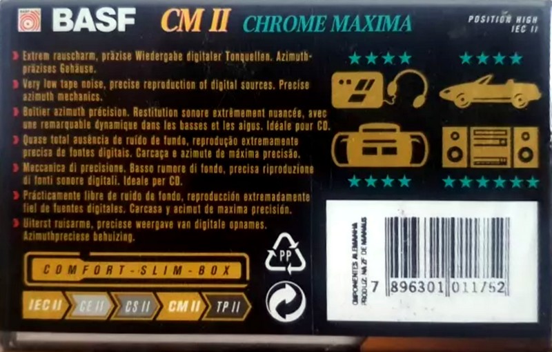 Compact Cassette: BASF  - CM II 60