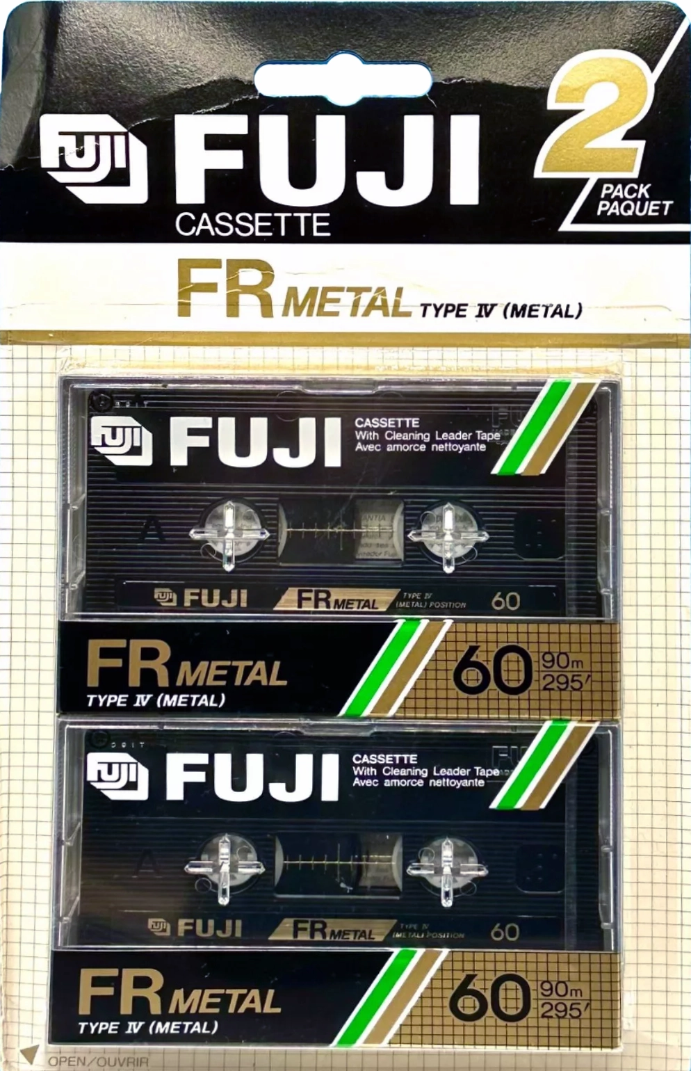 Blister Fuji FR Metal 60 Type IV Metal 1988 North America