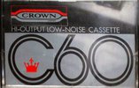 Compact Cassette Crown / Crown Radio Corporation 60 Type I Normal 1981 Unknown Country