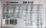 5 pack Samsung XM-H 60 Type I Normal 1990 Europe