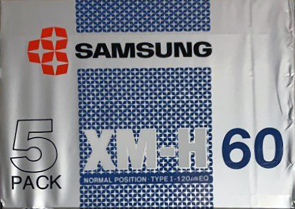 5 pack Samsung XM-H 60 Type I Normal 1990 Europe