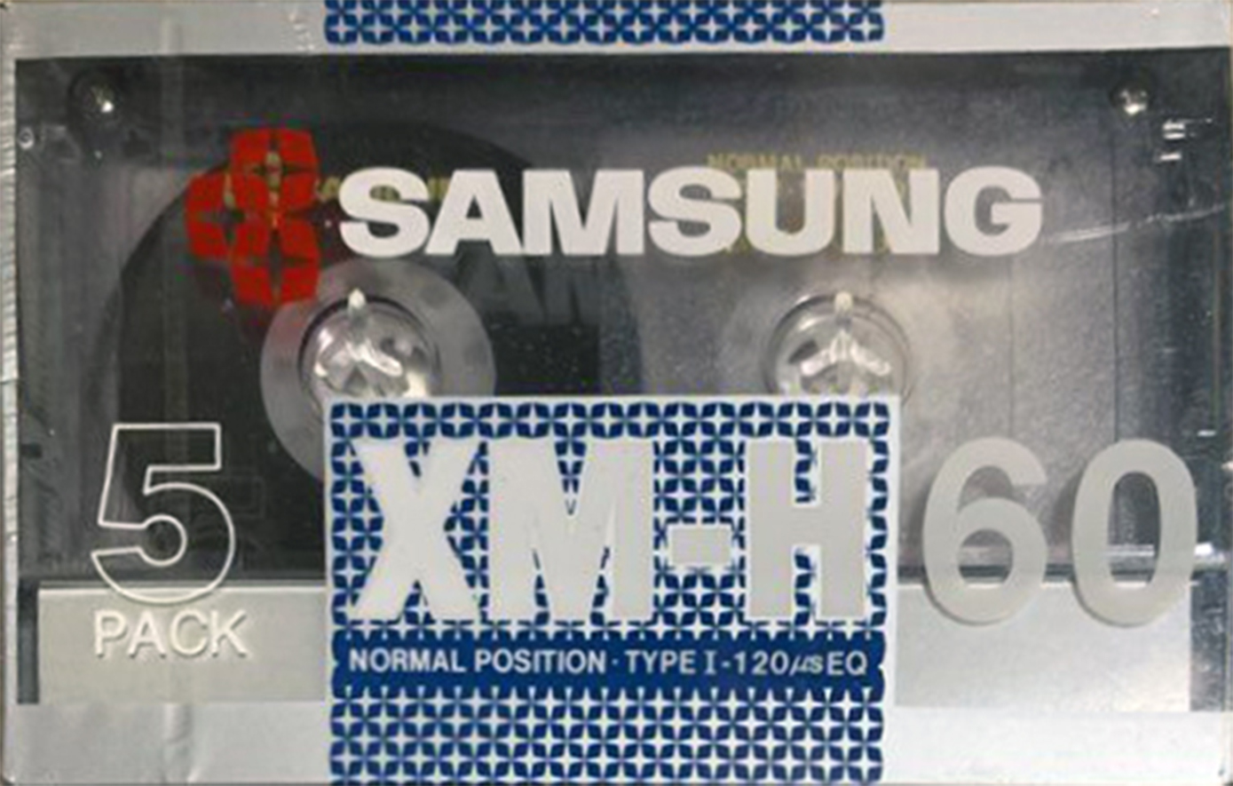 5 pack Samsung XM-H 60 Type I Normal 1990 Europe