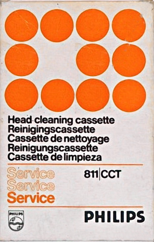 Compact Cassette Philips 811 CCT Cleaning Cassette 1971 Europe