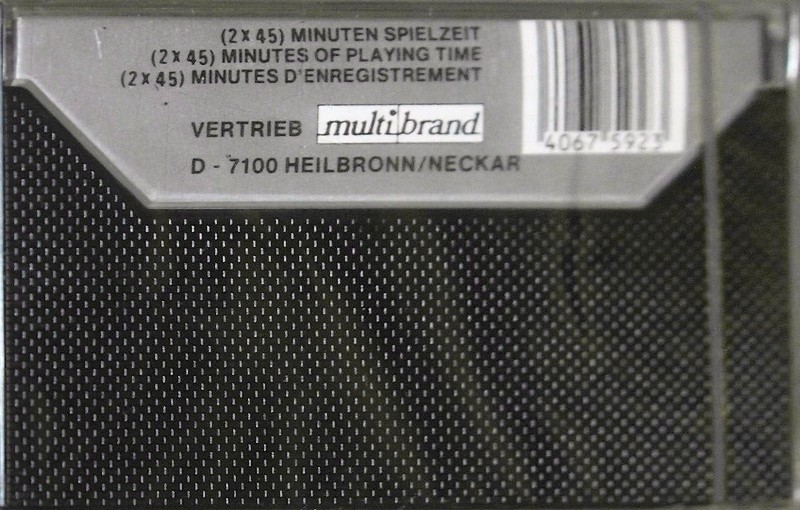 Compact Cassette Silver Sound High Quality 90 "Multibrand" Type I Normal 1983 Europe