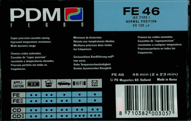 Compact Cassette:  PDM - FE 46