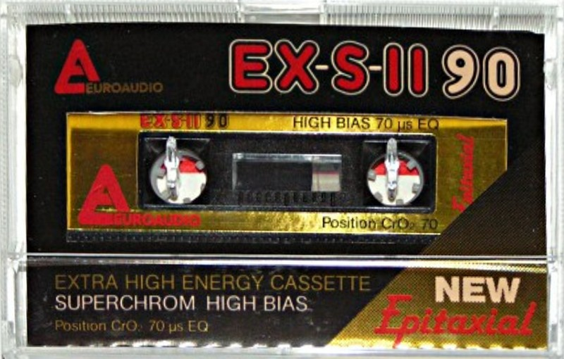 Compact Cassette EuroAudio EX-S-II 90 "New Epitaxial" Type II Chrome 1986 Europe