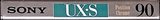 Compact Cassette Sony UX-S 90 Type II Chrome 1992 Europe